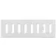 Metal adjustable rectangular slot diffuser 300x100 white - MR3010R - RAL9016
