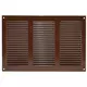 Metal grille 300x200mm brown - MR3020B