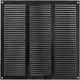 Metal grille 300x300mm black - MR3030M - RAL9005