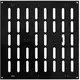 Adjustable metal slot diffuser 300x300 black - MR3030RM - RAL9005