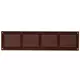 Metal grille 400x100mm brown - MR4010B