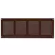 Metal grille 400x150mm brown - MR4015B