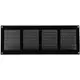 Metal grille 400x150mm black - MR4015M - RAL9005