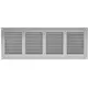 Metal grille 400x150mm grey - MR4015P