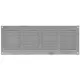 Metal ventilation grille rectangular 400x100 zinc - MR4010ZN