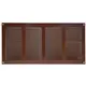 Metal grille 400x200mm brown - MR4020B