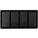 Metal grille 400x200mm black - MR4020M - RAL9005