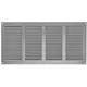Metal grille 400x200mm grey - MR4020P
