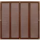 Metal grille 400x400mm brown - MR4040B