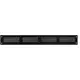Metal grille 400x50mm black - MR405M - RAL9005