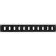 Adjustable metal slot diffuser 400x50 black - MR405RM - RAL9005