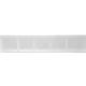 Metal ventilation grille rectangular 500x100 white - MR5010