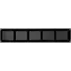Metal grille 500x100mm black - MR5010M - RAL9005