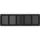 Metal grille 500x150mm black - MR5015M - RAL9005