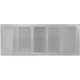Metal grille 500x200mm galvanised - MR5020Zn