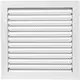 Metal grille industrial 300x300mm white - MRF3030
