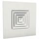 Ceiling diffuser 600 x 600 with 300 x 300 multidirectional airflow pattern - mixed colour RAL 9010