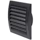 Wall grille Adjustable 150x150 mm diameter 100 mm anthracite - ND10A