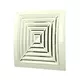 Ceiling diffuser square 190x190 diameter: 125 white - ND12G