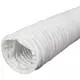 Flexible white PVC hose 100 mm - 6 m