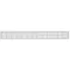 Skirting diffuser aluminium - silver L=500mm x H=60mm -RA650S