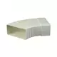 Rectangular plastic horizontal 15-60° bend 110 x 55mm - KLH15-60