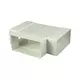 Rectangular plastic T-piece 110 x 55 - KT