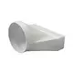 Rectangular plastic reducer Ø 125mm - 220 x 55mm - KSD25-125