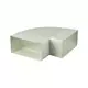 Rectangular plastic horizontal 90° bend 110 x 55mm - KLH