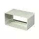 Rectangular plastic back draught shutter 110 x 55 - KV