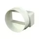 Rectangular plastic reducer Ø 100mm - 110 x 55 - KSD1