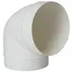 Round plastic 90° bend diameter: 150mm AL150-90