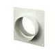 Round plastic wall plate diameter: 125mm AFS125