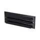 External wall grille surface mounted 300mm x 100mm BLACK