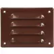 Metal ventilation grille rectangular 140x105 mm brown - MR14105B
