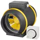 Ruck® ETAMASTER inline tube fan with EC motor 810m³/h - Ø 160 mm + operation potentiometer 10 kO