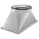 Ruck® transition duct/pipe - 500x300 - Ø315 - UKR 5030 04