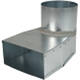 Slate corner piece 220x80 mm to diameter 125 mm for inlet duct