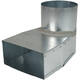 Slate corner piece 220x80 mm to diameter 150 mm for inlet duct