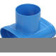Wavin Ventiza PVC T-piece oval 195x80 mm with diameter 160 mm M/M/M