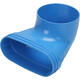 Wavin Ventiza End Piece 90 degrees PVC Oval 235x80x100 mm with diameter 160 mm M/M