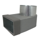 Thermoduct angled corner piece 220x80 mm to diameter 125 mm