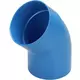 Wavin Ventiza 45 degrees PVC bend round with diameter 125 mm M/S
