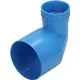 Wavin Ventiza end piece 90 degrees PVC Round 125x80x70 mm M/M