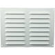 Metal ventilation grille rectangular 260x190 white - MR2619