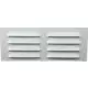 Metal ventilation grille rectangular 260x105 white - MR26105