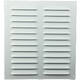 Metal ventilation grille rectangular 260x280 white - MR2628