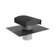 Econox CTM roof terminal 250 mm aluminium anthracite with weather collar