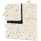Ergovent 90 degree corner piece for modular plug-in line gratings