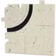 Ergovent curved corner piece for modular plug-in line gratings